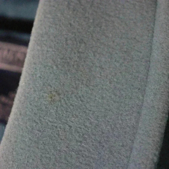 Lands' End 100% Wool Vintage dusty blue Jacket Coat women's 10-12 winter - Picture 10 of 12